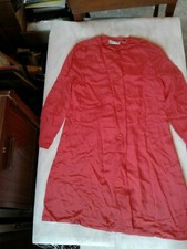 Vintage Albert Nipon Peach Silk Button Down Dress Women Size 4 CB2 