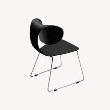Luminaire by William Sawaya Maxima Black Modern Dining Chair Set of 4 