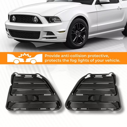 KUAFU Fog Light Cover Set For Ford Mustang 2013-2014 #FO1039134 #FO1038134 Pair - Picture 5 of 21