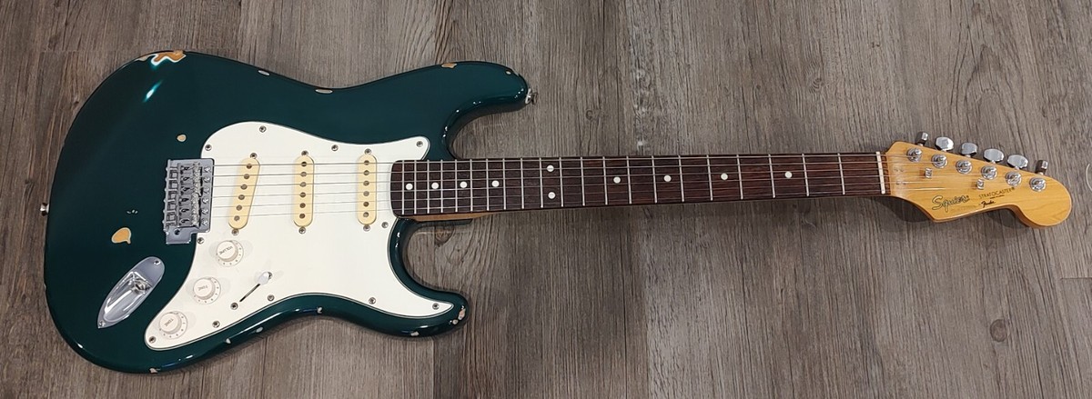 FENDER 1987 JAPAN SQUIER STRATOCASTER GUITAR BODY - RELIC