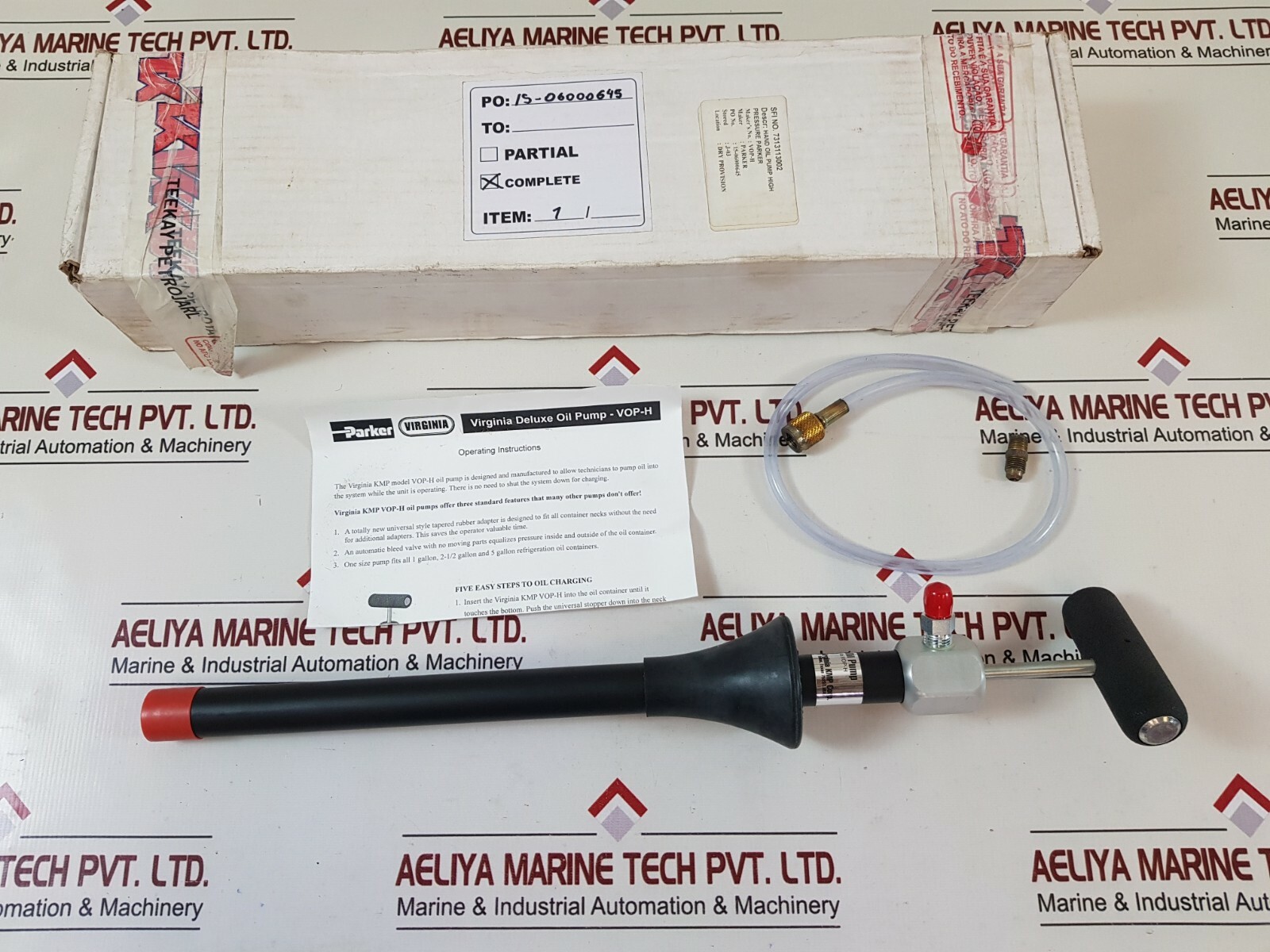 Parker hannifin vop-h high pressure hand oil pump
