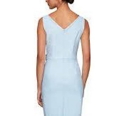 Alex Evenings Light Blue Cocktail & Party, MOB Sleeveless Dress, Size 8 |  eBay