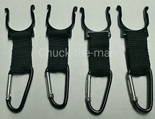Water Bottle Holder with D-ring Carabiner Clip Hook - Buckle Walk Hike Camping