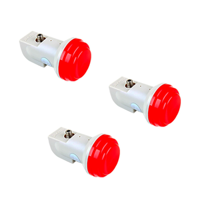 Pack Réception Satellite : Parabole 1m, Support 3 LNB, Commutateur DiseqC, Double Tuner