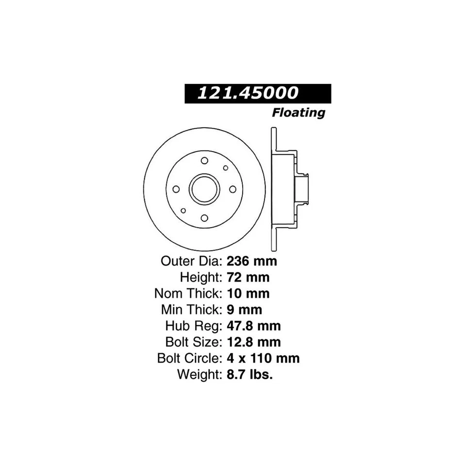 Rotores de freno traseros pastillas de freno para Mazda RX-7 1.1L 1981 1982 1983 1984 1985 Foto 4 de 4
