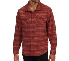 KATIN Men's VINCENT Flannel Shirt Sedona Red Size L NWT