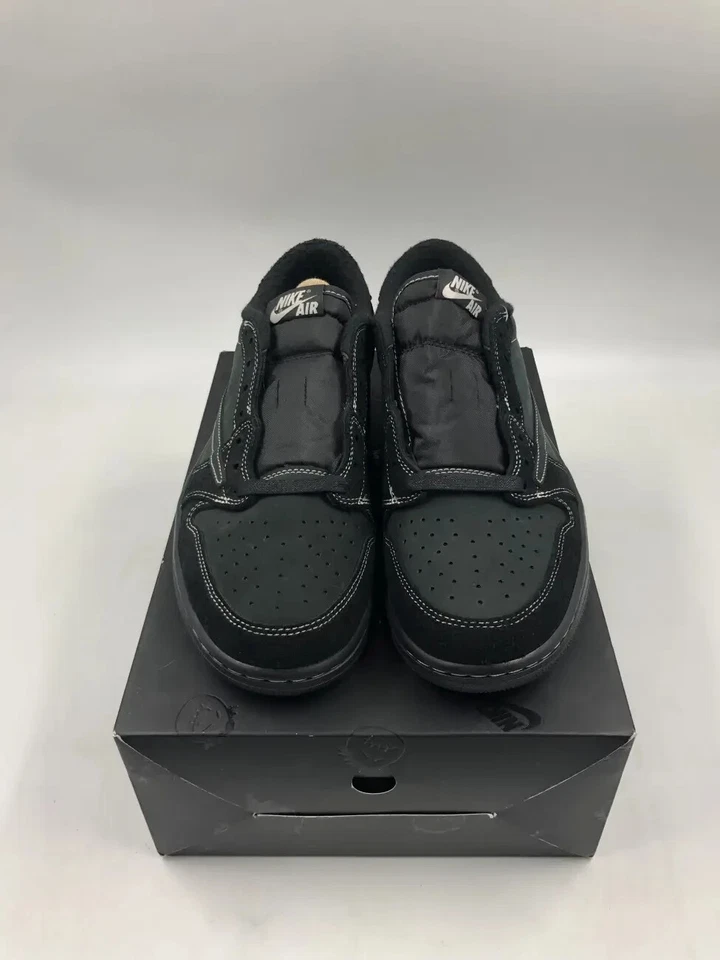 NEW Nike Air Jordan 1 Retro Low OG SP x Travis Scott Black Phantom Men’s Size 10 - Image 3 of 4