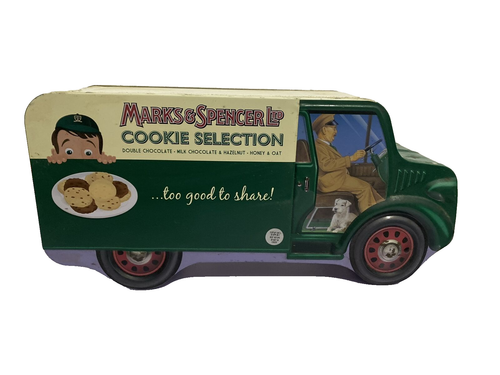 Marks and Spencer Cookie Selection Delivery Van Bus Biscuit Tin Vintage ...