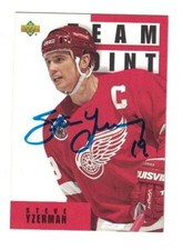 Steve Yzerman Signed Autographed 1993-94 Upper Deck Card Detroit Red Wings