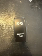 Cooling Fans - Blue - Laser Etched Toggle Switch 20A 12V - Vertical Rocker Switc