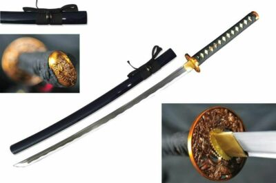 RYUJIN 41'' Full Tang 1045 Steel Hand Forge Samurai Sword Katana Nightmare Tsuba