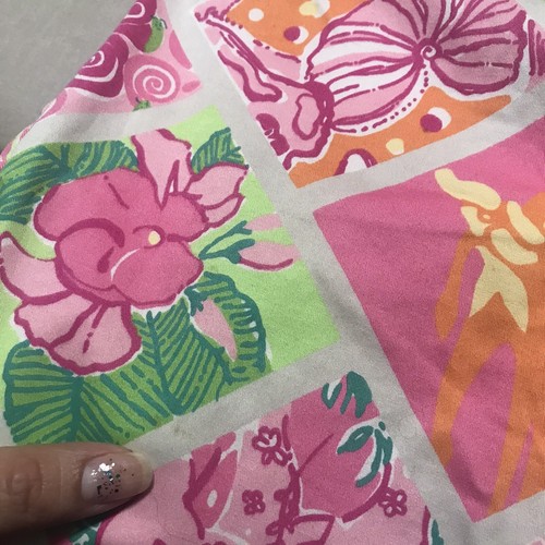 Lilly Pulitzer Multi-Color Floral Animals Faux Patchwork Pants Size 8 - Picture 6 of 6