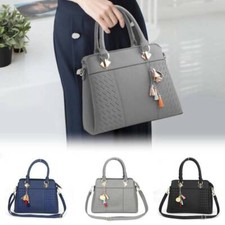 Women's Fashion Crossbody Bag PU Leather Shoulder Handbag Purse with Top Handle