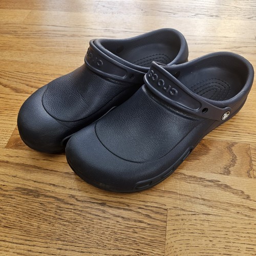 Crocs On the Clock rutschfeste Clogs Herren Größe 11 blau Krokoverschluss Schuhe