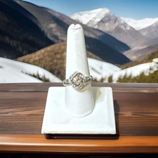 Brighton Ring ETERNITY KNOT Clear Size 9 NWT List $62