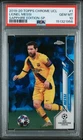 2019 TOPPS CHROME CHAMPIONS LEAGUE SAPPHIRE EDITION SP #1 LIONEL MESSI PSA 10