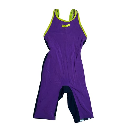 Arena CARBON AIR KNEESKIN Purple Black Neon Tech Racing Swimsuit Womens