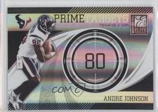 2010 Donruss Elite Prime Targets Black 15/99 Andre Johnson #2 HOF 0a1