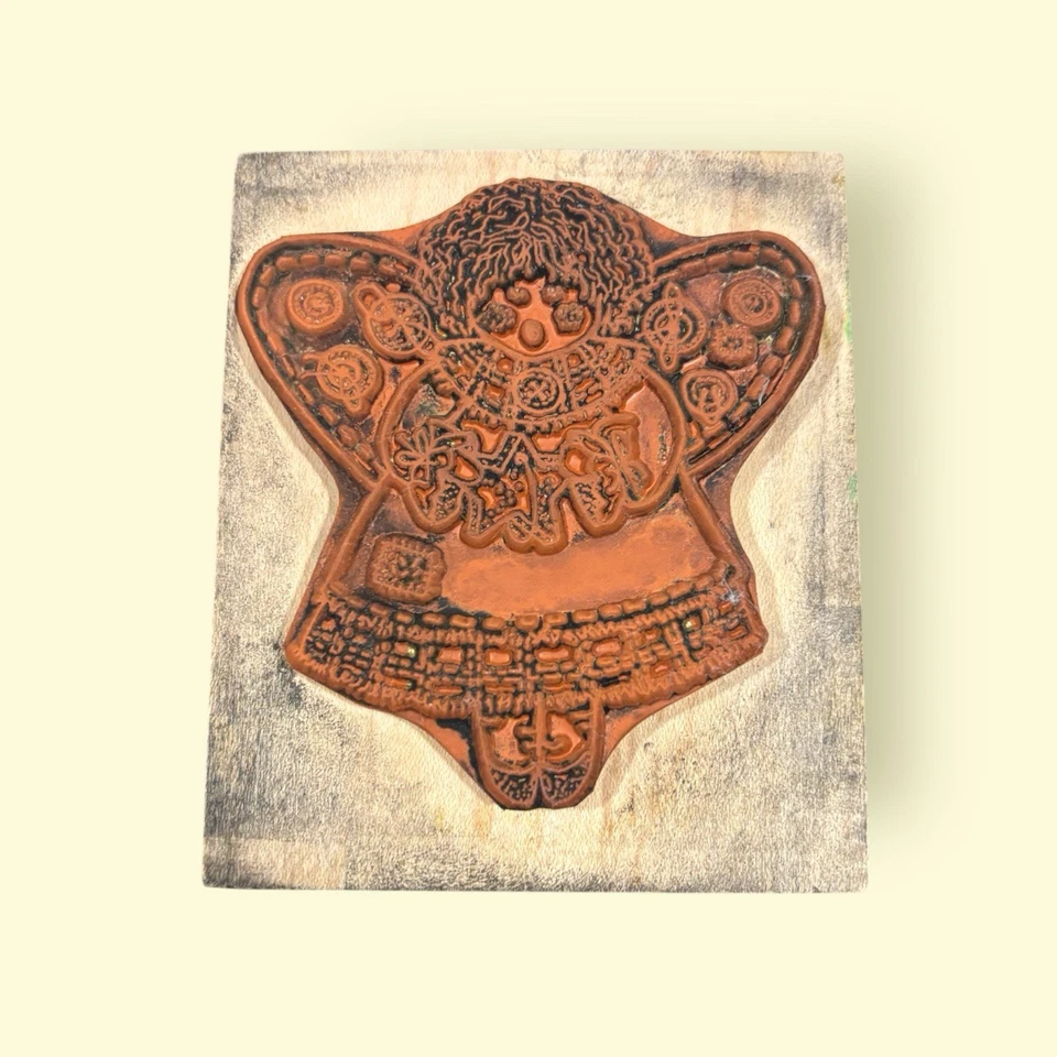 HERO ARTS, Button Angel H1044, 1996, sello de goma montado en madera Foto 2 de 4