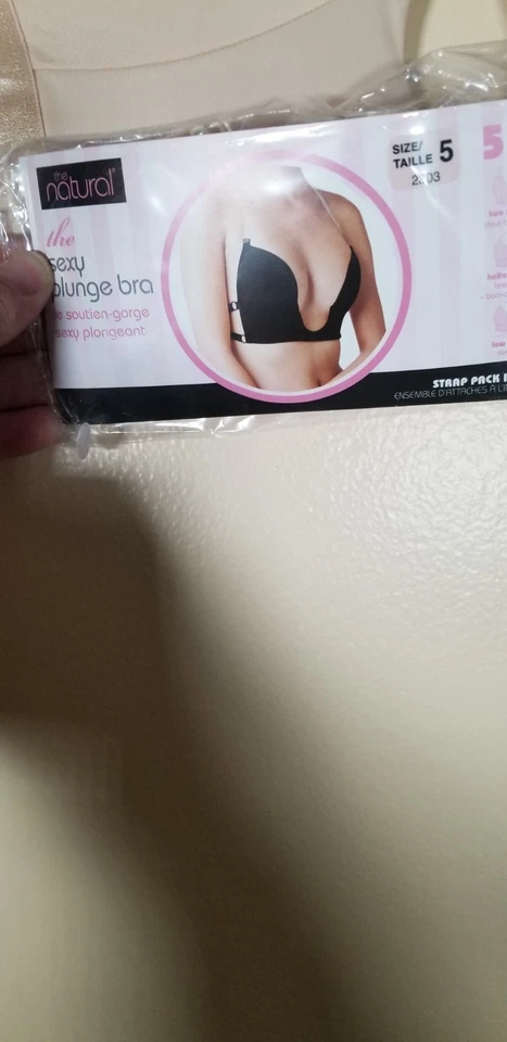 Sujetador Push Up Corte Bajo Profundo U Correa Extraíble Sin Tirantes Sin Espalda Talla 5 38B,C Foto 2 de 4