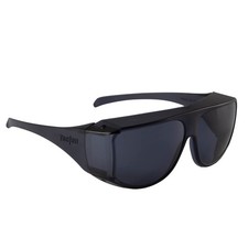 Fit Over Sunglasses, Smoke Color, 100 UVA/UVB Protection; Polycarbonate Lenses