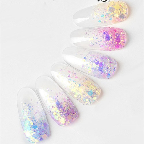 6 Pcs Fantasy Glitter Powder Nail Decoration Sequins Chunky Glitters - Picture 4 of 12