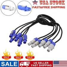 5ft 5-Pack Powercon Extended Cable Power Plug Female to male for Stage Par Light