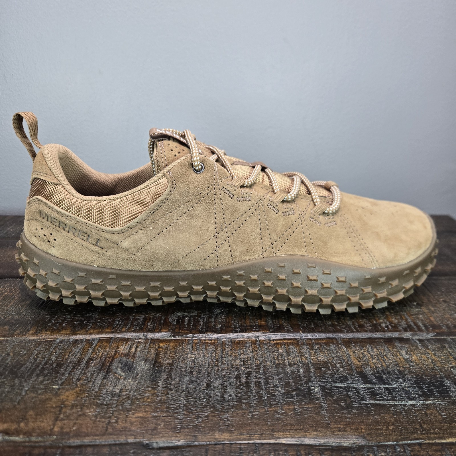 Merrell Wrapt Mens Size 12 Tobacco Brown Minimalist Barefoot Sneaker Shoes