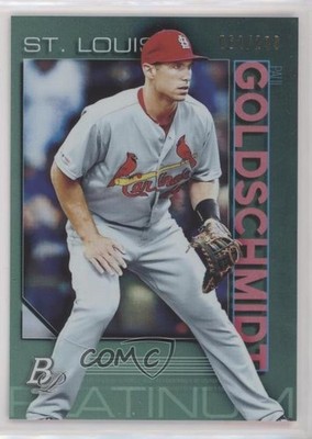2020 Bowman Platinum Wal-Mart Teal 62/299 Paul Goldschmidt #76 0t2