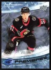 2022-23 Upper Deck Ice Premieres Cole Reinhardt Rookie 255/999 Ottawa Senators
