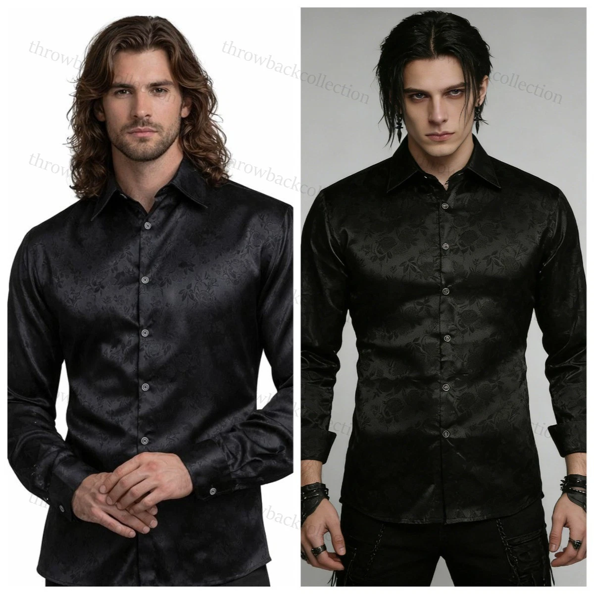 Black Collarless Dress Shirts for Men for sale | eBay