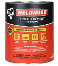 Dap Weldwood Contact Cement 1 Gallon Can Tan General Purpose Glue Adhesive NEW