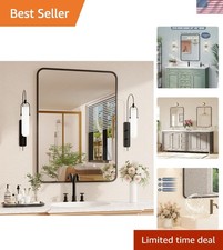Bathroom Mirror 22x30 Modern Rectangular Wall Mount Vanity Mirror Shatterproof