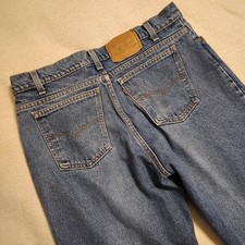 Vintage Levis 517 Orange Tab Jeans Mens 36x34 Blue MADE IN USA 90's Relaxed