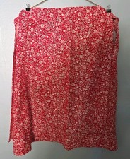 Vintage Xtra Large Half Apron Bright Red & Wh...