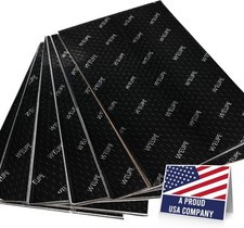 Sound Deadening Mat for Cars, 80 mil 10 sqft, Butyl Automotive Black