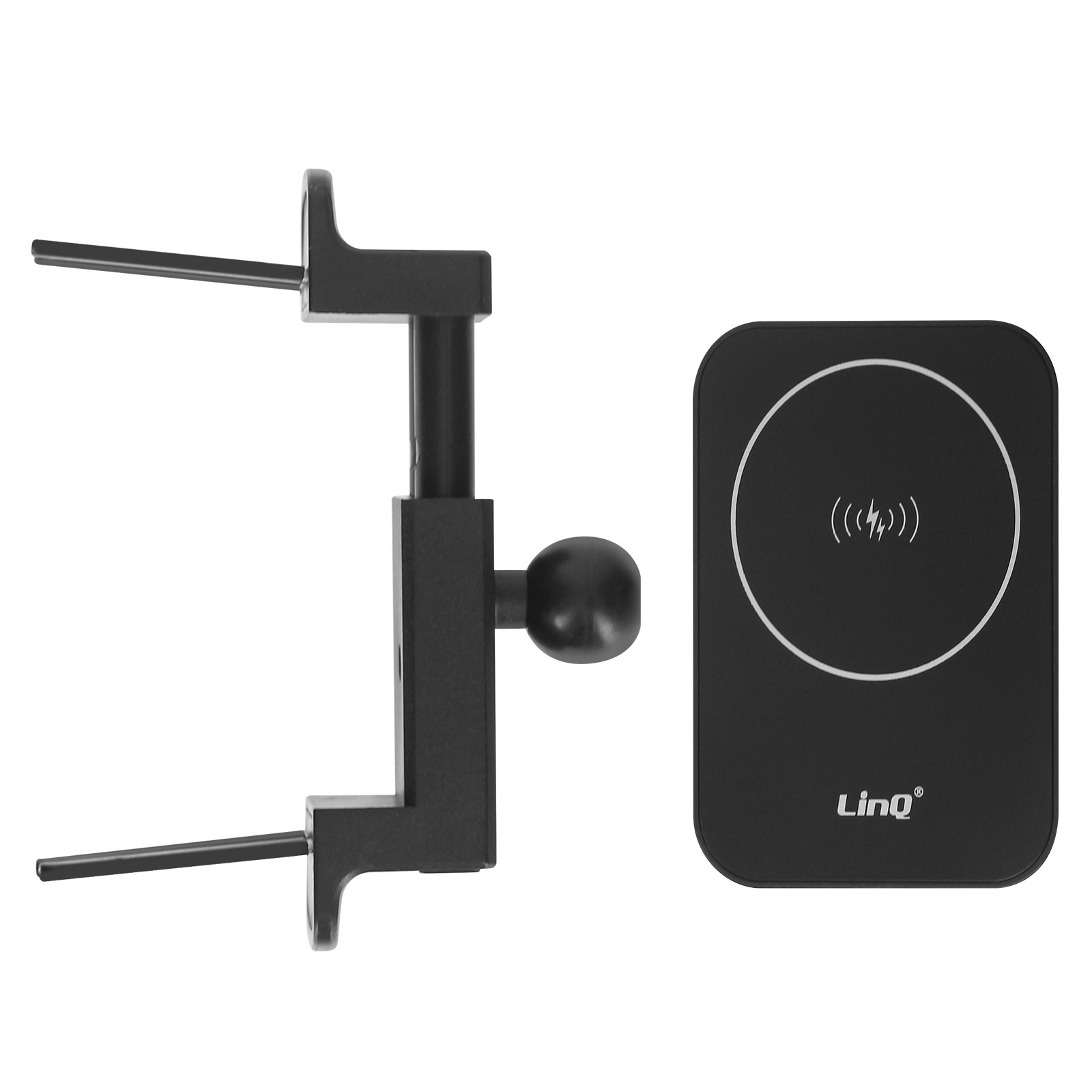 Support de voiture induction 15W LinQ chargeur sans fil grille aération LED - 2