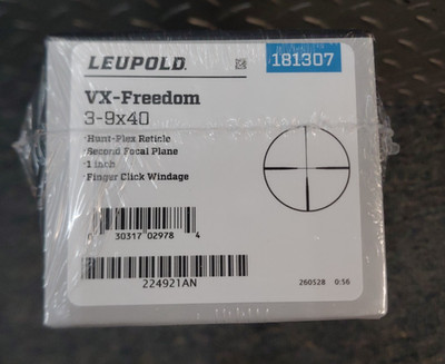 Leupold VX-Freedom 181307 - 3-9x40 Rifle Scope NEW IN BOX - FREE SHIPPING