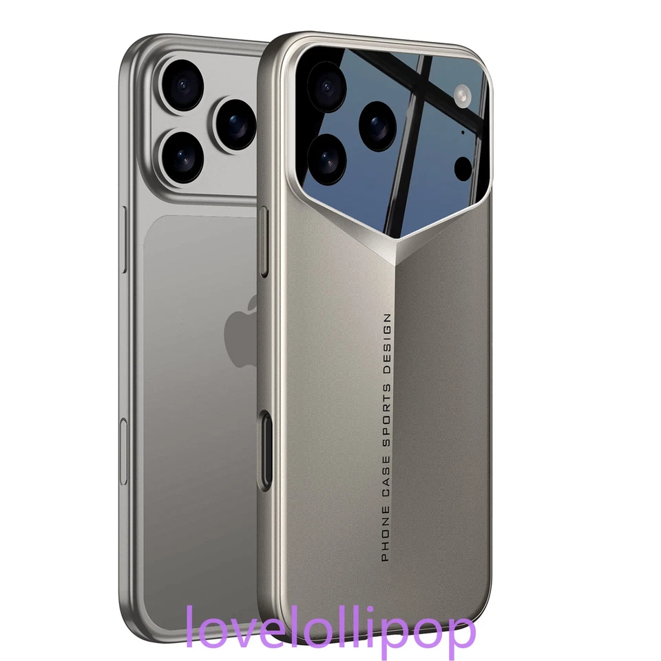 Funda rígida delgada con diseño de hoja genial cubierta a prueba de golpes para iPhone 17 Pro Max Foto 2 de 4