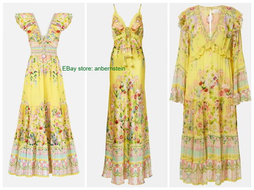 CAMILLA 2026 NEW Multi-style Silk Printed Ruffled Sleeveless Backless Long Dress - Picture 1 of 25