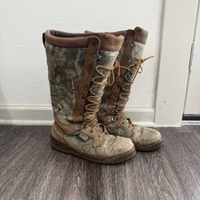 Rocky Hunting Snake Boots 16" Men's Size 9 W Camo Waterproof 7539 VTG