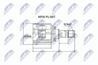 Nty Gelenksatz, Antriebswelle NPW-PL-007 FüR Opel