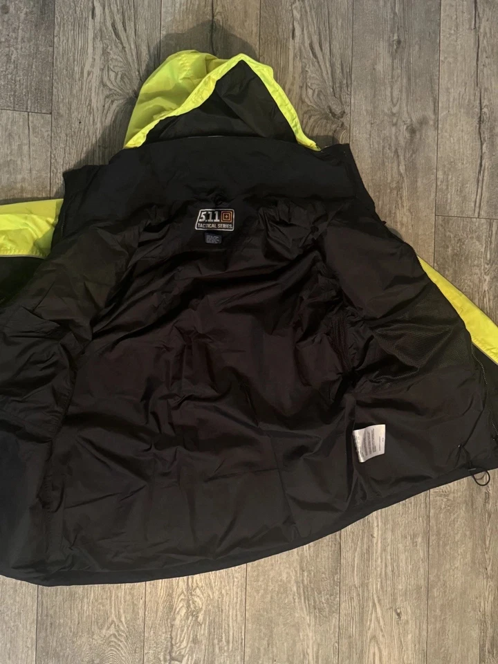 Chaqueta Parka 5.11 Tactical Responder Alta Visibilidad L Reflectante Impermeable RARA + PARCHE Foto 4 de 4