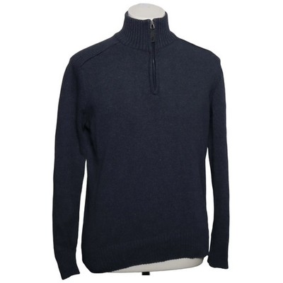 Identic Man, Strickpullover, Größe: L, Blau, Baumwolle/Polyester, Einfarbig #Pfp