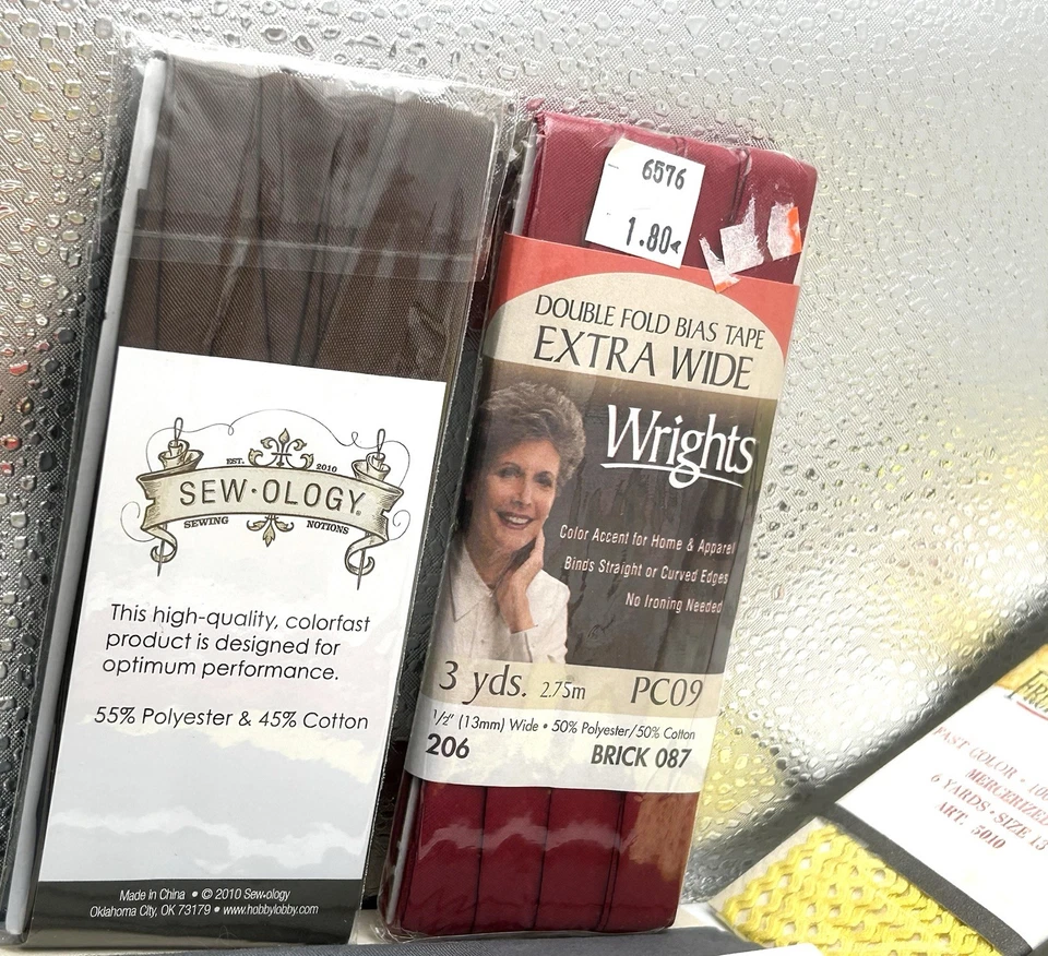 Lote misto de 33 acabamentos de costura vintage lote - fita de viés, encadernação de costura, rack Rick - Imagem 2 de 4