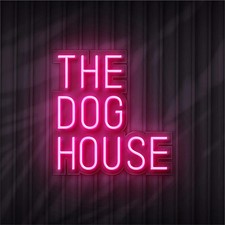 The Dog House LED Neon Sign "35cmX34cm" USB Wall Light Pink  Bar Home Decor Gift