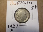 Buffalo/Indian Head Nickel, Original Date, 1927-P. #65