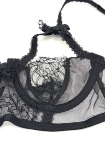 Agent Provocateur "Alina" Open Black lace Bra 32B