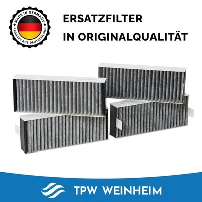 TPW Aktivekohlefilter-Set (4Stk.) passend für SIEMENS BOSCH GAGGENAU NEFF CONSTRUCTA