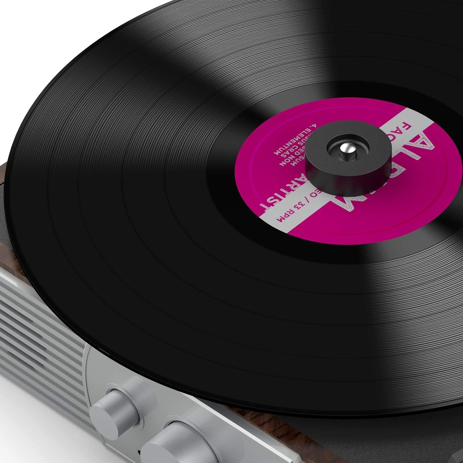 45 RPM Adapter, for 7 Inch Vinyl Record Players and Technics Turntables, Solid A